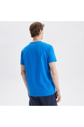 تی شرت آبی مردانه رگولار یقه گرد کد 679697771