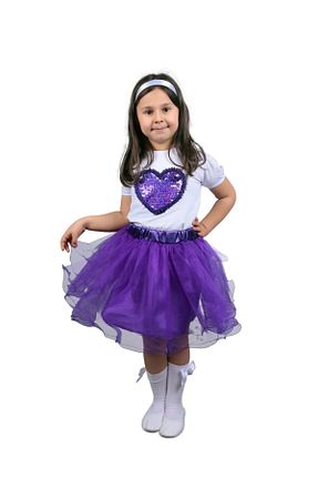 ست بالاتنه و پائین تنه بنفش بچه گانه بافتنی Nacar - کد 679707597