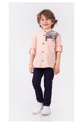 ست بالاتنه و پائین تنه صورتی بچه گانه بافتنی Lemon - کد 679728599