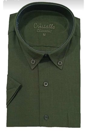 پیراهن سایز بزرگ سبز مردانه اورسایز Cristallo - کد 679843276