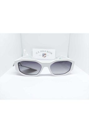 عینک آفتابی سفید زنانه پلاریزه U.S. Polo Assn. - کد 680127279