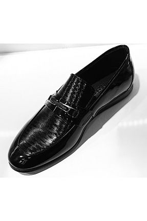 بابت مشکی مردانه چرم خالص Mamiş papuç - کد 680133248