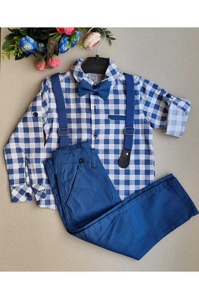 ست نوزادی آبی بچه گانه پنبه ای ÖZÖZ BEBE - کد 448669945