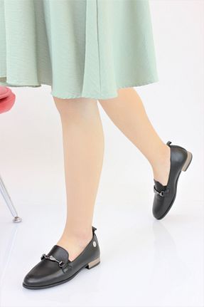 کفش کژوال مشکی زنانه چرم خالص Mammamia - کد 679723139