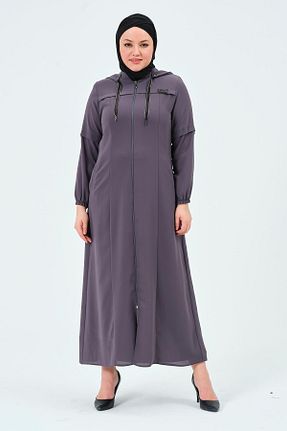 کلاه و ابایا طوسی زنانه پلی استر GLR&GYM - کد 679840478