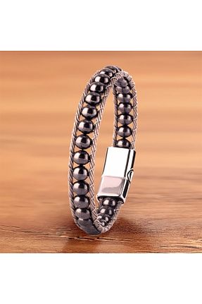 دستبند استیل (فولاد) مشکی زنانه استیل (فولاد) Sibelya Aksesuar - کد 679891069