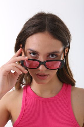 عینک آفتابی مشکی زنانه 51 UV400 سایه روشن مستطیل کد 679942235