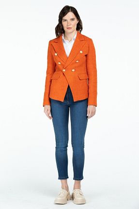 کت نارنجی زنانه Blazer Ekol - کد 379214432