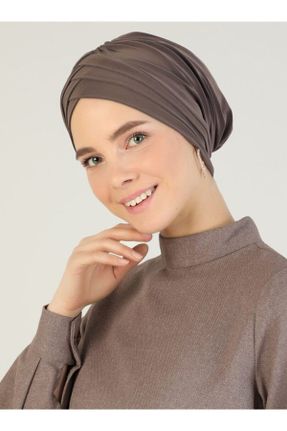 کلاه شنای اسلامی قهوه ای زنانه کد 680087264
