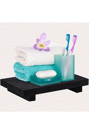 جا صابونی مشکی چوب Genel Markalar - کد 680827379