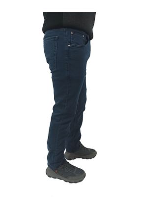 شلوار جین سرمه ای مردانه پاچه تنگ کد 679712041