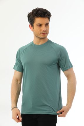 تی شرت سبز مردانه یقه گرد کد 679717798