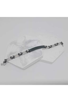 دستبند استیل مشکی زنانه فولاد ( استیل ) کد 679774316