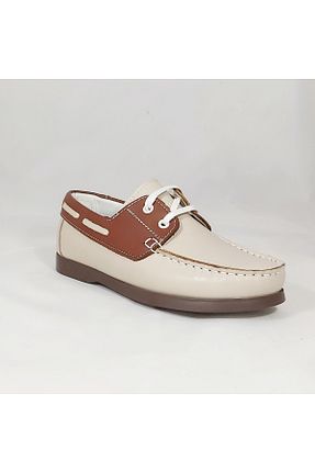 کفش کژوال بژ مردانه چرم خالص CARLOS COOPER - کد 84288279