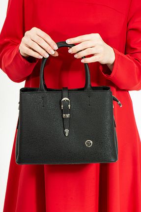 کیف دوشی مشکی زنانه چرم مصنوعی Just Polo - کد 679868229