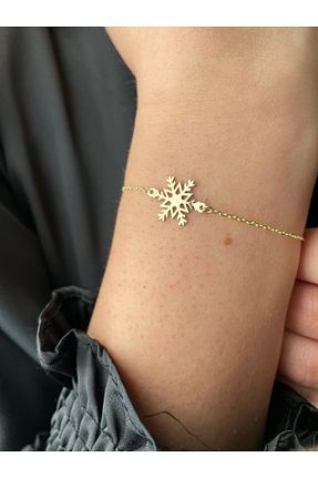 دستبند نقره طلائی زنانه 925 عیار Armeks - کد 679881853