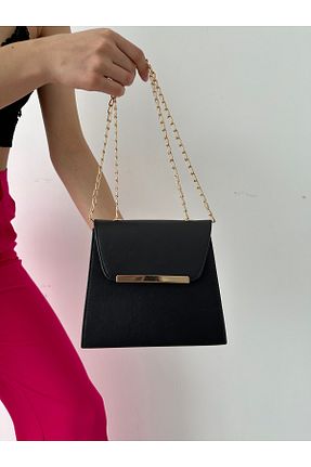 کیف دوشی مشکی زنانه چرم مصنوعی KIRASE - کد 679864917