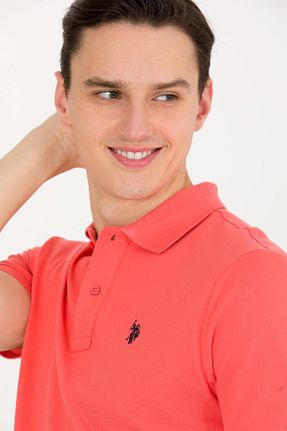 پولوشرت صورتی مردانه %100 پنبه U.S. Polo Assn. - کد 680406384