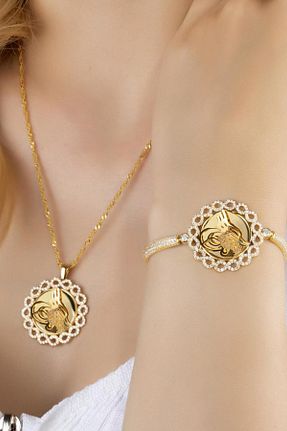ست نقره طلائی زنانه زیرکن Else Silver - کد 218474910