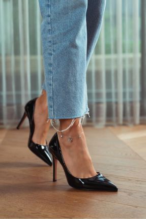 کفش پاشنه بلند کلاسیک مشکی زنانه پاشنه نازک پاشنه بلند ( +10 cm) کد 377025918