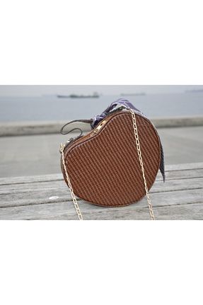 کیف دوشی قهوه ای زنانه پارچه ای HAMGAS - کد 681675990