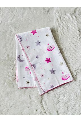 پتوی کودک و نوزاد صورتی کتان anne dokunuşu gibi KUZUM BEBE - کد 681905216