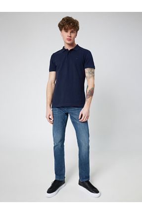 شلوار جین آبی مردانه پاچه رگولار اسلیم استاندارد کد 681907068