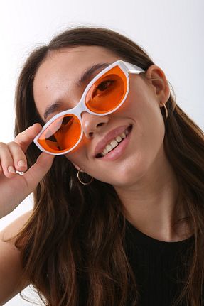 عینک آفتابی سفید زنانه UV400 ModaLand - کد 682002977