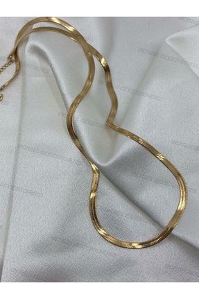 گردنبند استیل ( فولاد ) طلائی استیل (فولاد) Venus Accecories - کد 681178695