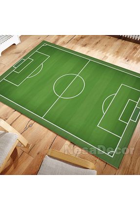 فرش بچه گانه سبز پلی استر NesaDecor - کد 363596192