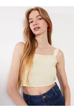 بلوز بژ زنانه ساده LC Waikiki - کد 681257432