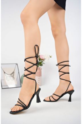 کفش پاشنه بلند کلاسیک مشکی زنانه پاشنه متوسط ( 5 - 9 cm ) چرم مصنوعی پاشنه نازک کد 681262123