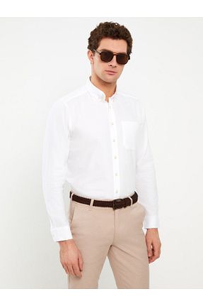 پیراهن آبی مردانه رگولار LC Waikiki - کد 681338337