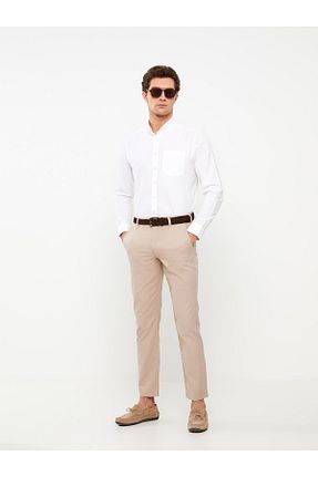 پیراهن آبی مردانه رگولار LC Waikiki - کد 681338337
