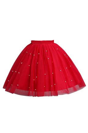 دامن قرمز بچه گانه ساتن nsmkidslife - کد 681510020