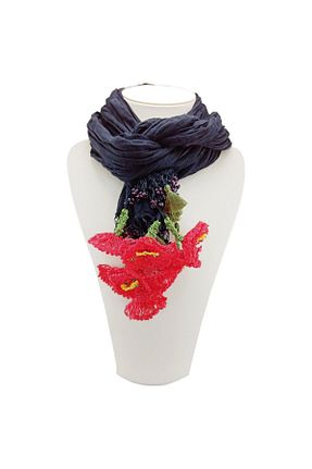 دستمال گردن مشکی زنانه پنبه ای GÖNENKADIN - کد 681674814