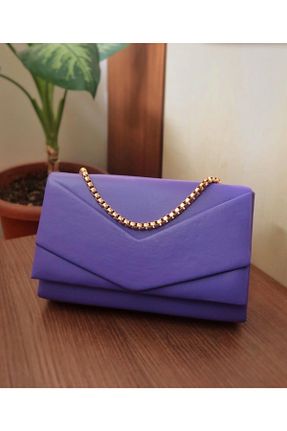 کیف مجلسی بنفش زنانه چرم مصنوعی VALESCO - کد 681422196