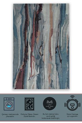 فرش رنگی قابل شستشو Rugs Modern Halı - کد 681114337