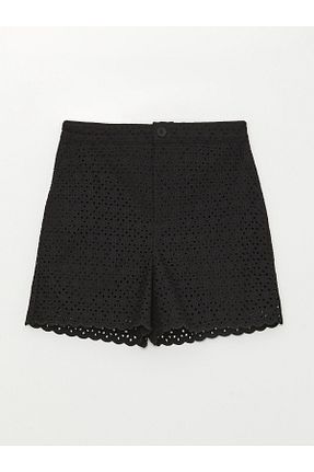 شلوارک و برمودا مشکی زنانه رگولار LC Waikiki - کد 681253747