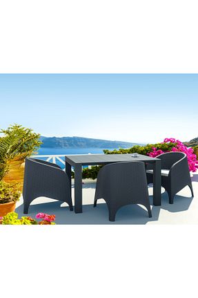 ست باغچه طوسی خیزران Siesta - کد 89659213