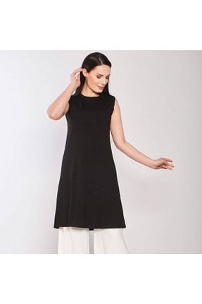 تونیک حجاب مشکی زنانه ویسکون pnr collection - کد 88978944