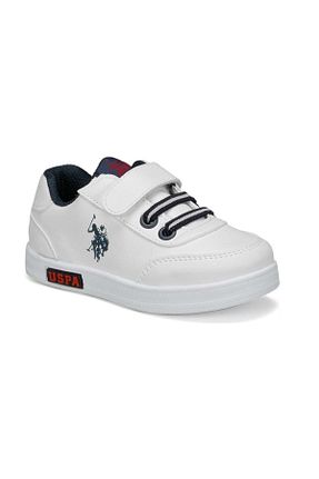 کفش اسنیکر سفید بچه گانه چسبی U.S. Polo Assn. - کد 31275122