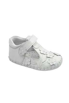 بابت سفید بچه گانه چرم خالص KAPTAN JUNIOR - کد 34990161