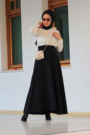 بلوز حجاب بژ زنانه رگولار Genel Markalar - کد 90340279