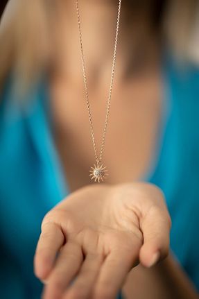 گردنبند جواهر زنانه روکش نقره Ninova Silver - کد 36314796
