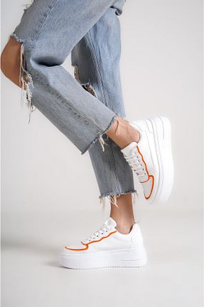 کفش اسنیکر سفید زنانه بند دار sedose shoes accessories - کد 682195145