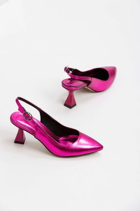 کفش پاشنه بلند کلاسیک متالیک زنانه چرم مصنوعی پاشنه متوسط ( 5 - 9 cm ) پاشنه نازک کد 682915309