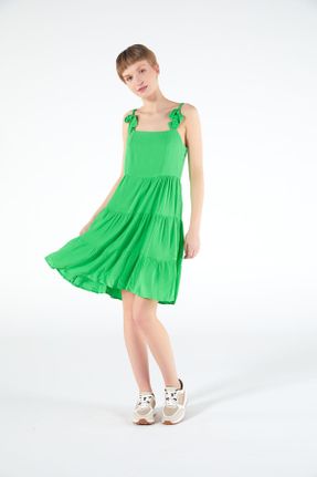 لباس سبز زنانه بافتنی رگولار بند دار کد 682331942