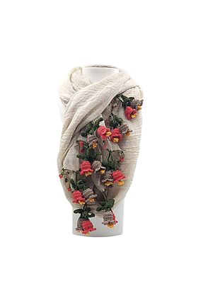 دستمال گردن طوسی زنانه پنبه ای GÖNENKADIN - کد 682332120