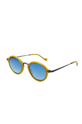 عینک آفتابی آبی زنانه 47 UV400 فلزی مات گرد کد 682340273